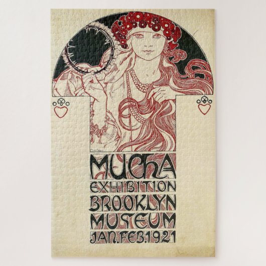 Tentoonstelling in Brooklyn door Alphonse Mucha Legpuzzel (Verticaal)