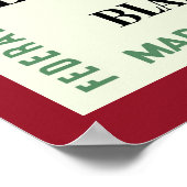 Tentoonstelling van Amerikaanse vrouwelijke schild Poster (Hoek)