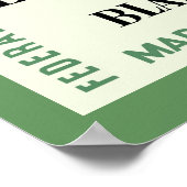 Tentoonstelling van Amerikaanse vrouwelijke schild Poster (Hoek)