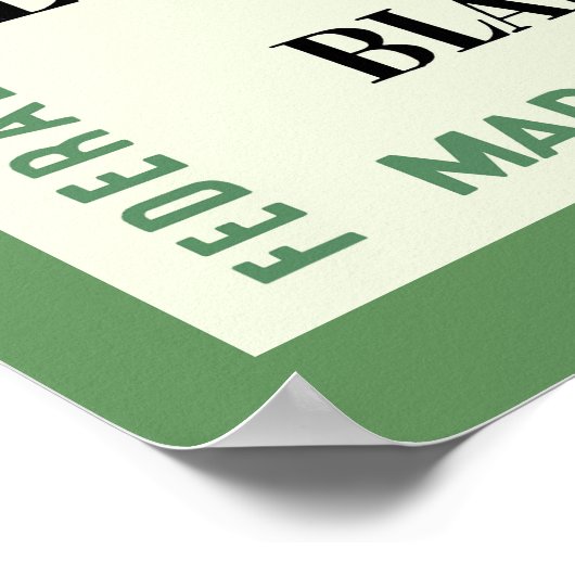 Tentoonstelling van Amerikaanse vrouwelijke schild Poster (Hoek)