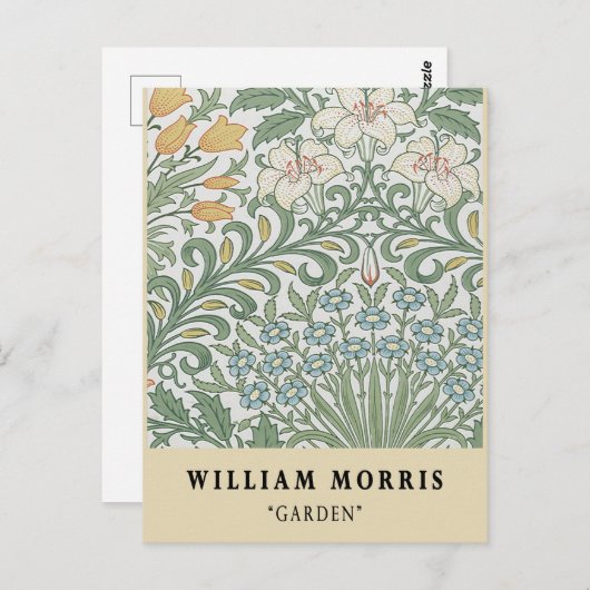 tentoonstelling William Morris Garden Briefkaart (Voorkant / Achterkant)