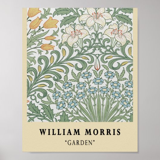 tentoonstelling William Morris Garden Poster (Voorkant)