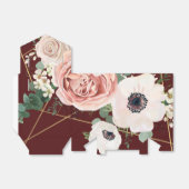 Tentpapier Favor Box Geometrische tuin Roos Bedankdoosjes (Uitgevouwen)