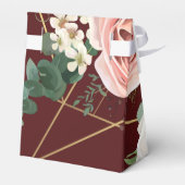 Tentpapier Favor Box Geometrische tuin Roos Bedankdoosjes (Achterkant)