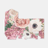 Tentpapier Favor Box Geometrische tuin Roos Glitte Bedankdoosjes (Uitgevouwen)