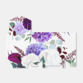 Tentpapier Favor Box Lavendel Hibiscus op wit Bedankdoosjes (Uitgevouwen)