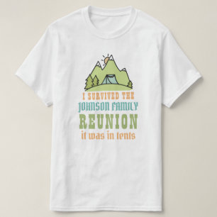 Tents campers familie reünie grappig dat ik overl t-shirt