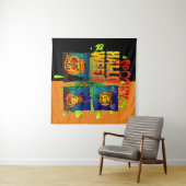 Tenture Spooky Halloween Wandkleed (In Situ (horizontaal))