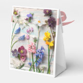 Tentvormig bedankdoosje met strik bedankdoosjes (Achterkant)