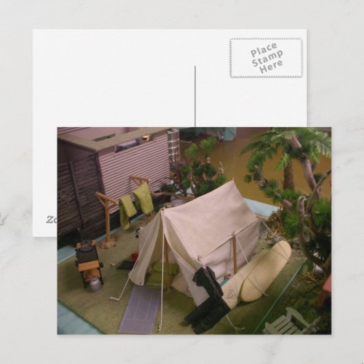 tentvormige briefkaart (Voorkant / Achterkant)