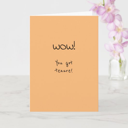 Tenure Gefeliciteerd Fun Kaart (Orchidee)