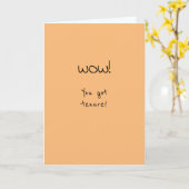 Tenure Gefeliciteerd Fun Kaart (Gele Bloem)