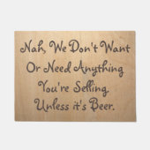 Tenzij het Beer ・ Funny・ Deurmat (Voorkant)