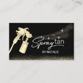 Tenzij het Tanning Mobile Spray Tan Chic Black en  Visitekaartje (Voorkant)