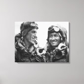 Tenzing Norgay Edmund Hillary Everest 1953 Canvas Afdruk (Voorkant)