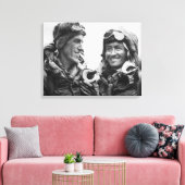 Tenzing Norgay Edmund Hillary Everest 1953 Canvas Afdruk (Insitu (Woonkamer))