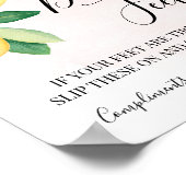 Tenzolen Trouw Dansende Voeten Flip Flops Roze Poster (Hoek)