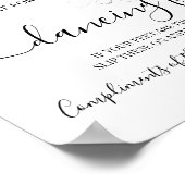 Tenzoren Flip Flops Trouwreceptie Bord Poster (Hoek)