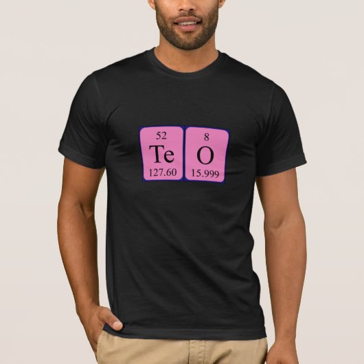 Teo periodieke lijstnaam shirt (Voorkant)