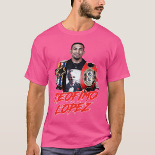 Teofimo Lopez 4 Belts lichtgewicht kampioen T-shirt