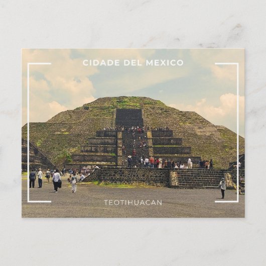 Teotihuacan briefkaart (Voorkant)