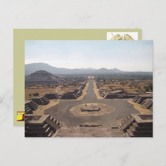 teotihuacan briefkaart (Voorkant / Achterkant)