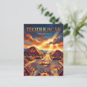 Teotihuacán Mexico Briefkaart (Staand voorkant)
