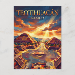 Teotihuacán Mexico Briefkaart