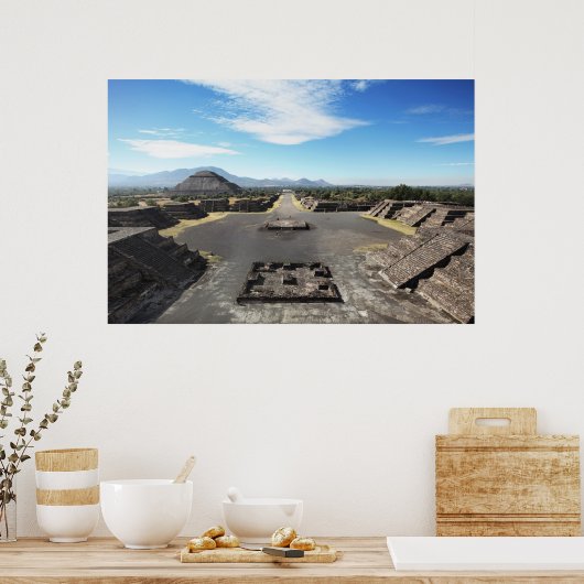 Teotihuacan ruins poster (Keuken)