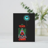 Tepee Curios Neon Sign, Tucumcari, New Mexico Briefkaart (Staand voorkant)