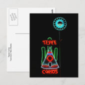 Tepee Curios Neon Sign, Tucumcari, New Mexico Briefkaart (Voorkant / Achterkant)