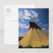 Tepee near Little Bighorn Battlefield Briefkaart (Voorkant / Achterkant)