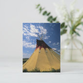 Tepee near Little Bighorn Battlefield Briefkaart (Staand voorkant)