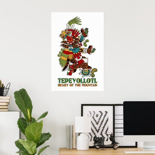Tepeyollotl Poster (Thuiskantoor)