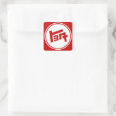 TEQ VIERKANTE STICKER (Tas)