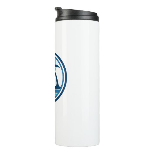 Tequesta Florida Palm Tree Birds Thermosbeker (Geroteerd rechts)