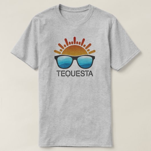 Tequesta Florida zonnebril T-shirt (Design voorkant)