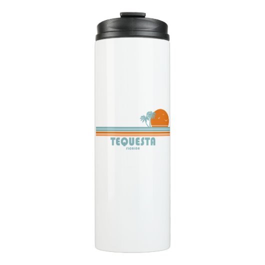 Tequesta Florida Zonnepalmboom Thermosbeker (Voorkant)