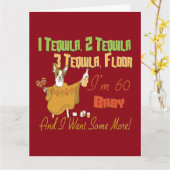 Tequila 60th Birthday Party Collectie Kaart (Gele Bloem)