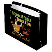 Tequila 60th Birthday Party Collectie Large Cadeautasje (Achterkant Gekanteld)