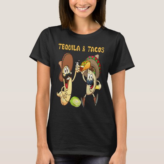Tequila And Tacos Patron Tequila Mens Tequila Haku T-shirt (Voorkant)