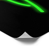 Tequila Bar en Grille Neon Sign Poster (Hoek)