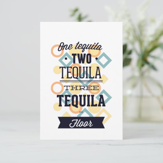 Tequila Bedankkaart (Staand voorkant)