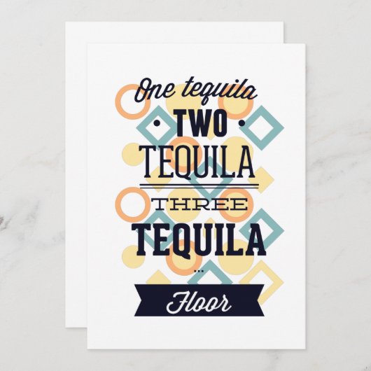 Tequila Bedankkaart (Voorkant / Achterkant)