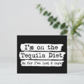 Tequila Diet Briefkaart (Staand voorkant)