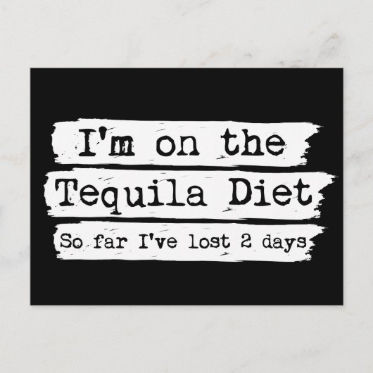 Tequila Diet Briefkaart (Voorkant)