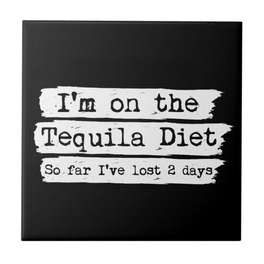 Tequila Diet Tile Tegeltje (Voorkant)