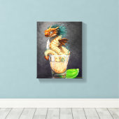 Tequila Dragon 8x10 Canvas afdrukken (Insitu (Houten vloer))