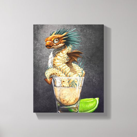 Tequila Dragon 8x10 Canvas afdrukken (Voorkant)