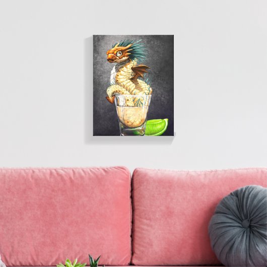 Tequila Dragon 8x10 Canvas afdrukken (Insitu (Woonkamer))